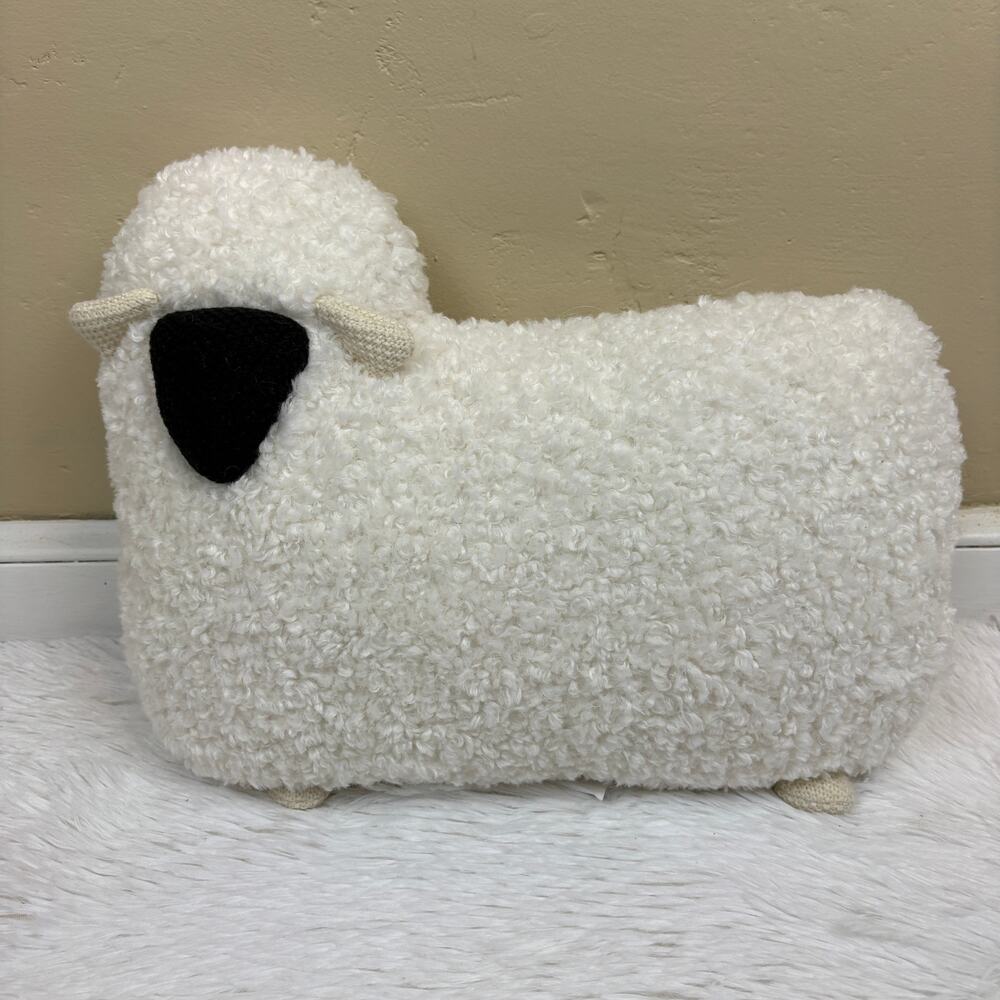 Target x Woolrich Sheep Shaped Cream Sheep Pillow 20" x 15"